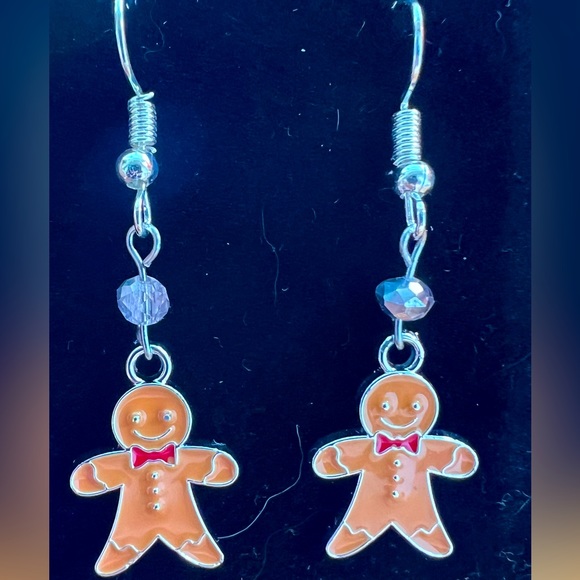 Jewelry - Handmade Gingerbread Man Earrings